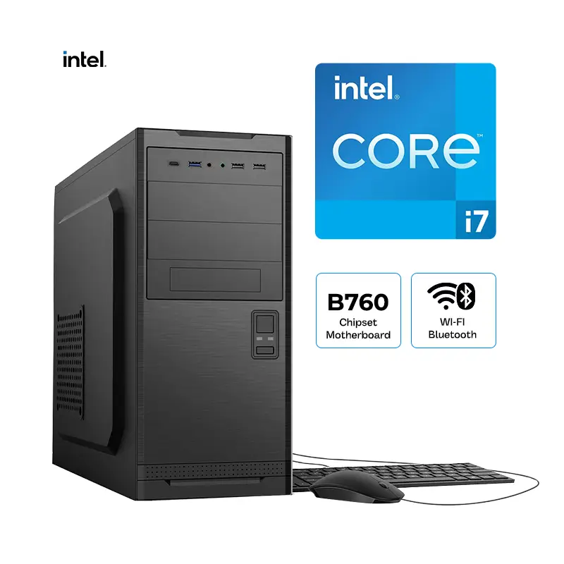 PC Intel Core i7-12700 con placa B760 DDR5: 12C/20T lista para gaming y creación.