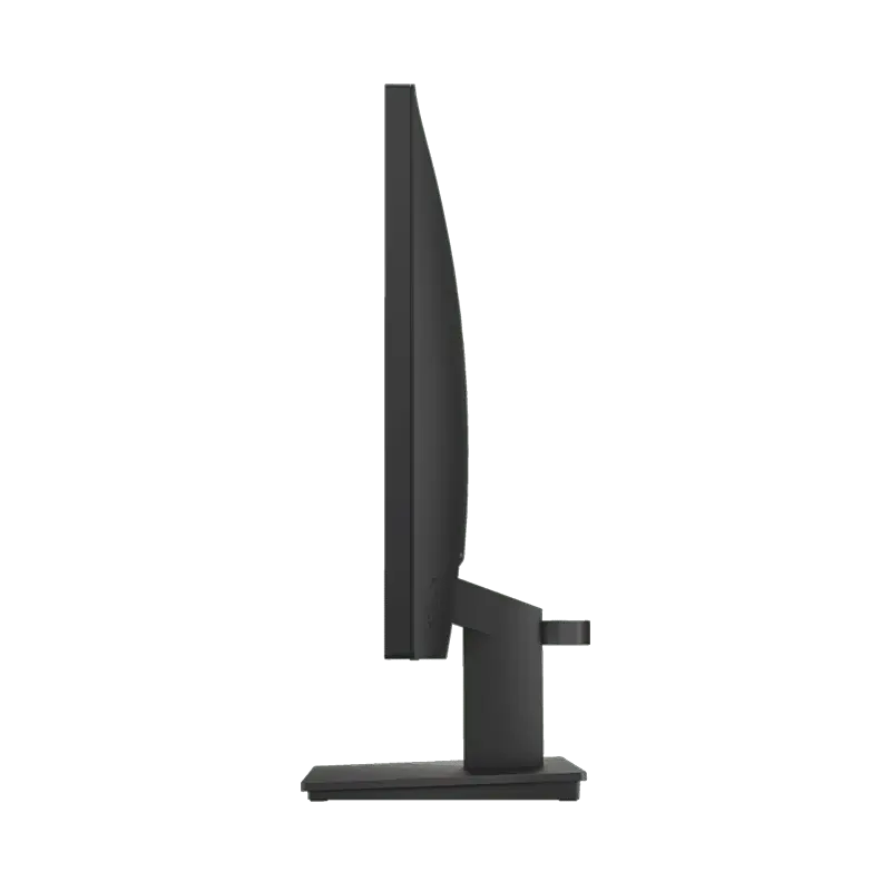 Vista lateral del HP P22v G5 21.5" mostrando grosor slim, soporte VESA 100 y diseño profesional