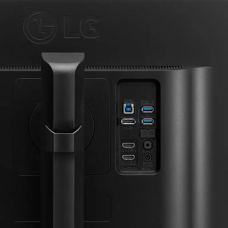 Puertos monitor médico LG 27HJ713C-B 27 pulgadas HDMI 2.0 DP 1.2 USB Hub DICOM