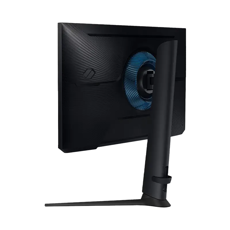 Trasera Samsung Odyssey G3 24 pulgadas desde derecha VESA 100 negro