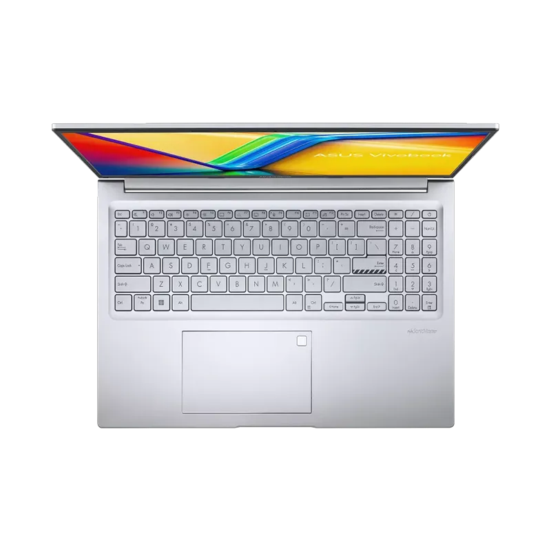 Laptop ASUS VivoBook X1605VA-MB2030 | Intel Core i9-13900H, 16GB RAM, 1TB SSD, Pantalla 16" WUXGA 10 Teclado chiclet retroiluminado de la ASUS VivoBook X1605VA con teclado numérico y sensor de huella digital integrado. Diseño en español y teclas ergonómicas.