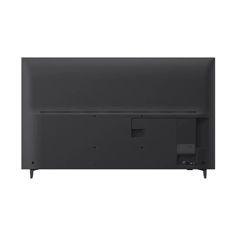 Panel posterior del LG 50QNED70ASA mostrando los puertos de conexión: 3 HDMI (eARC/ALLM), USB 2.0, Ethernet, salida óptica y soporte VESA para montaje en pared. Incluye Magic Remote MR25 AI y peso aproximado de 12.4 kg con base.