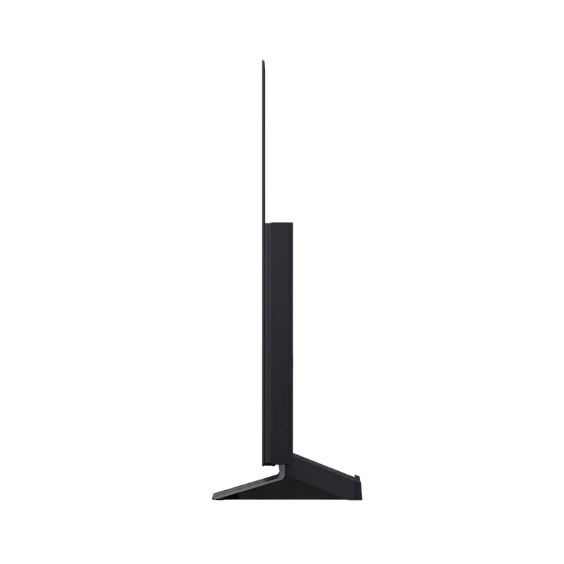 Vista lateral del LG OLED evo TV de 55 pulgadas mostrando su perfil ultradelgado de 45.1 mm sin base, altavoces 2.2 Ch de 40W con α9 AI Sound Pro (Virtual 11.1.2 Up-mix), Dolby Atmos y conectividad HDMI 4K 120Hz, USB 3.0 y Bluetooth 5.3.